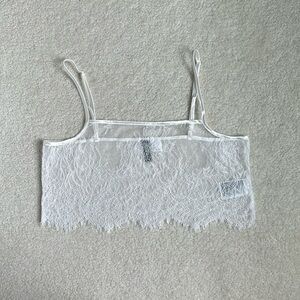 white mesh crop top